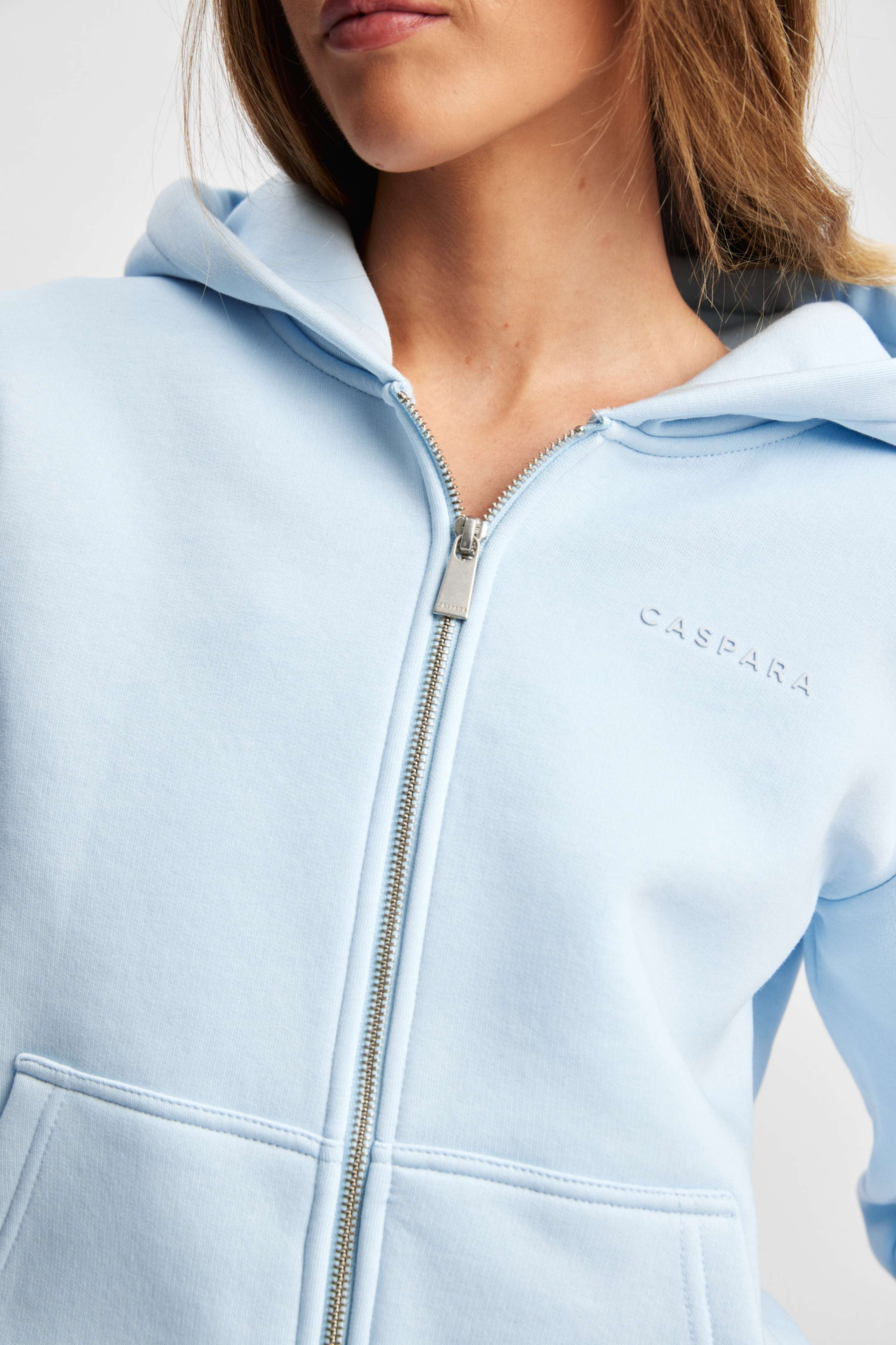 W. Cosmo Zip Hoodie - Baby blue